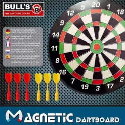 BULL'S® Magnetic Dartboard mit 6 Pfeilen