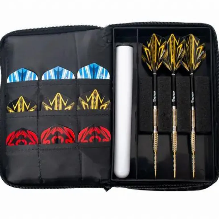 BULL'S® TP Premium Dartcase schwarz/grau