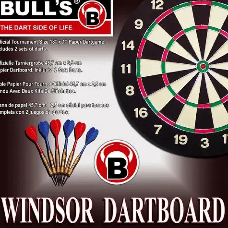 BULL'S® Windsor Paper Dartboard