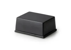 Butterdose 250g schwarz matt Keramik12x10x6cm