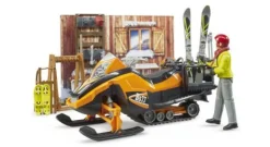 bworld Berghütte mit Snowmobil