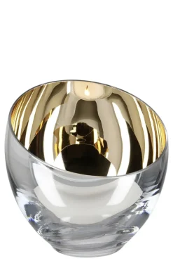 CANDY/Teelichthalter,Glas,champagne r/H.11,D.11cm