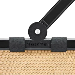 Carrybag Frame Raffia Black Einkaufskorb