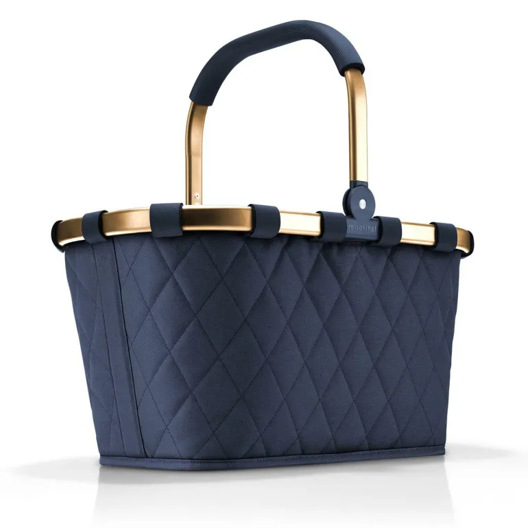 Carrybag frame rhombus midnight gold Einkaufskorb