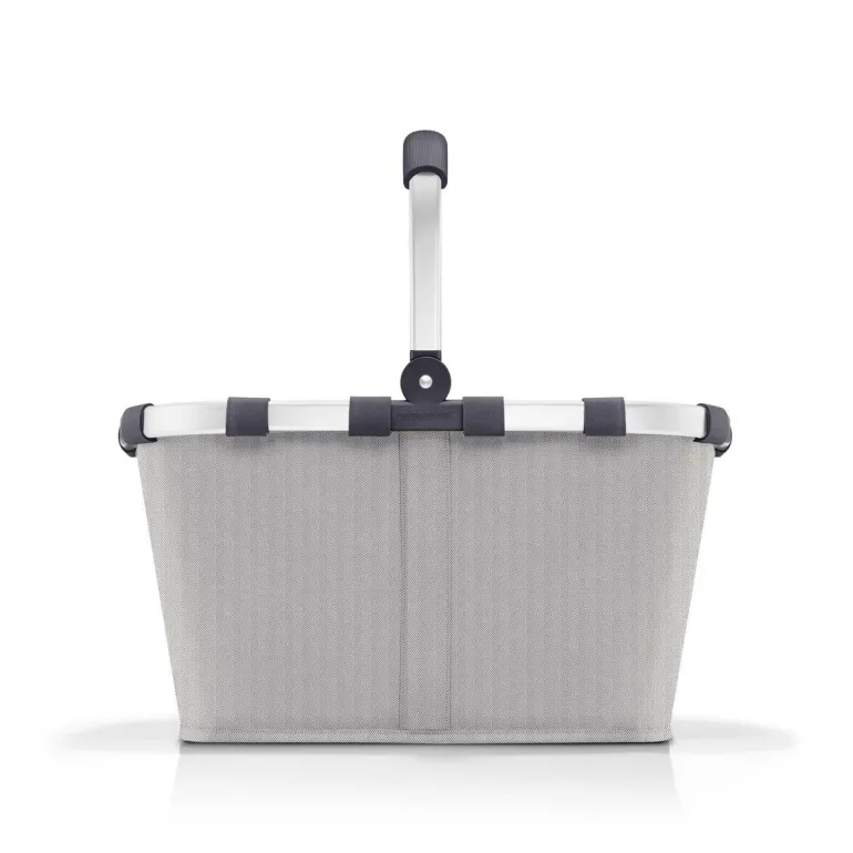Carrybag Herringbone Grey Einkaufskorb