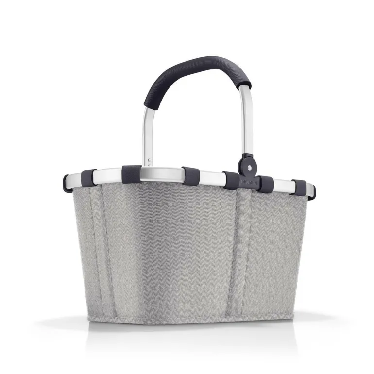 Carrybag Herringbone Grey Einkaufskorb