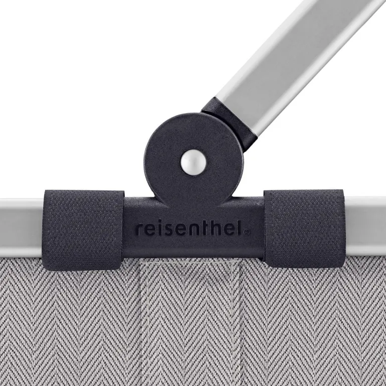 Carrybag Herringbone Grey Einkaufskorb