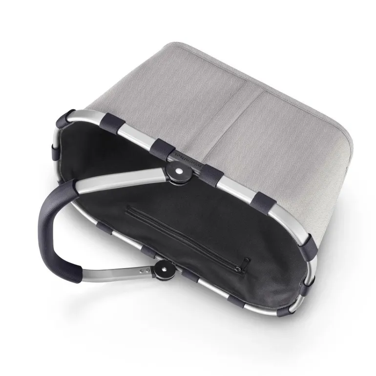 Carrybag Herringbone Grey Einkaufskorb