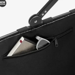 Carrybag jacquard grey Einkaufskorb