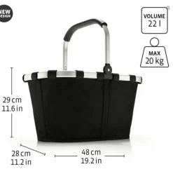 Carrybag jacquard grey Einkaufskorb