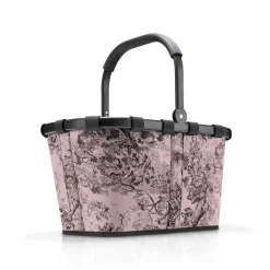 Carrybag jacquard rose Einkaufskorb