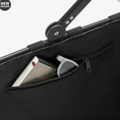 Carrybag jacquard rose Einkaufskorb