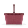 Carrybag twist maroon Einkaufskorb