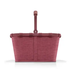 Carrybag twist maroon Einkaufskorb