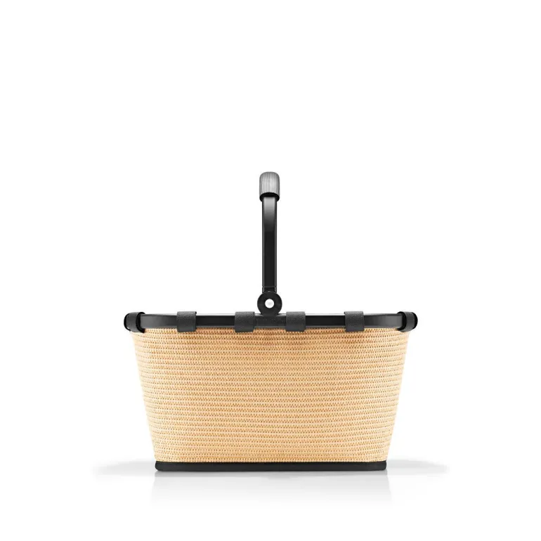 Carrybag XS Frame Raffia Black Einkaufskorb klein