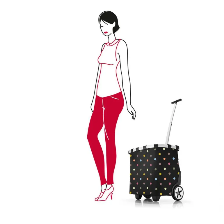 Carrycruiser Dots Einkaufskorb mit Rollen