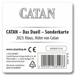 CATAN - Das Duell - Sonderkarte 2023 Klaus Hüter v