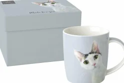 CAT STELLA Light Blue Porzellanbecher