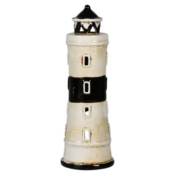 Ceramic House white for T-Light 21x7x7