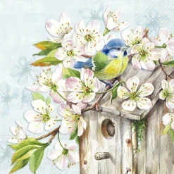 CHERRY BLOSSOM BIRDHOUSE L.blu Lunch-Servietten L1