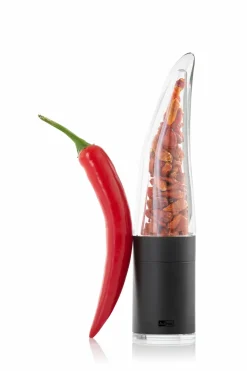 Chilischneider Pepe, Edelstahl Schwarz/Acryl, D 4,