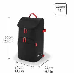 Citycruiser bag black Tasche auf Rollen