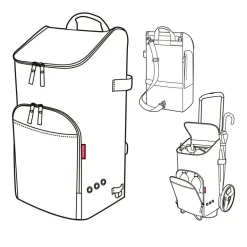 Citycruiser bag black Tasche auf Rollen
