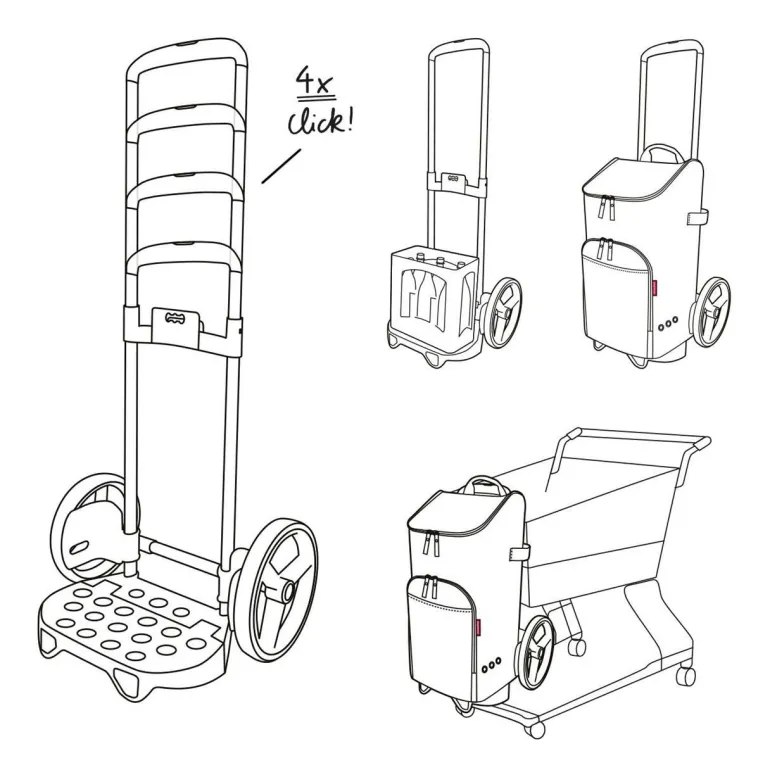 Citycruiser rack black Tasche auf Rollen