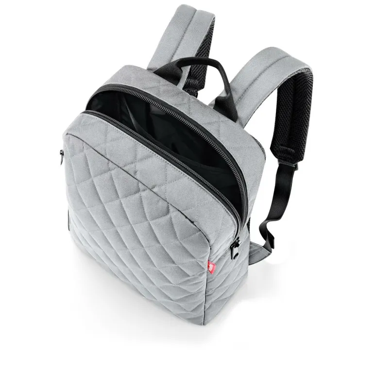 Classic backpack M rhombus light grey Rucksack