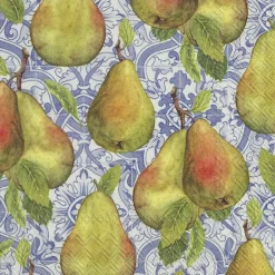 CLASSICAL PEARS blue Lunch-Servietten L 878040