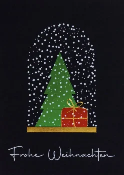 Cloche Karte „Frohe Weihnachten"