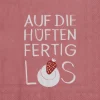 Cocktailserviette „Auf die Hüften fertig los", 25x