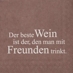 Cocktailserviette „Der beste Wein", 25x25cm
