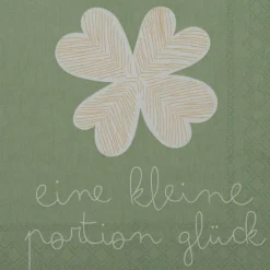 Cocktailserviette „Eine kleine Portion Glück", 25c