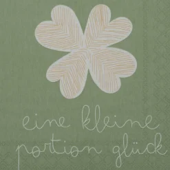 Cocktailserviette „Eine kleine Portion Glück", 25c