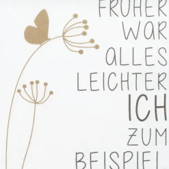 Cocktailserviette „Früher war alles...", 25cmx25cm