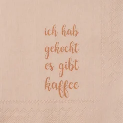 Cocktailserviette "Ich hab gekocht es gibt Kaffee