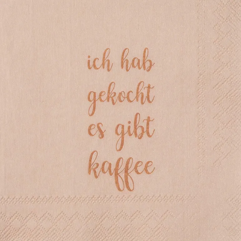 Cocktailserviette "Ich hab gekocht es gibt Kaffee