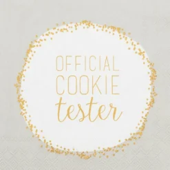 Cocktailserviette „Official cookie tester", 25x25