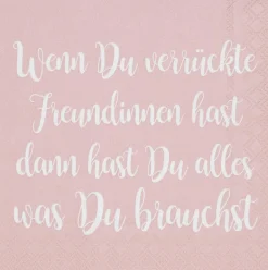 Cocktailserviette „Wenn du verrückte..", 25cmx25cm