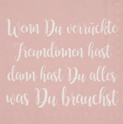 Cocktailserviette „Wenn du verrückte..", 25cmx25cm