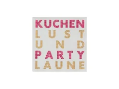 Cocktailserviette 25x25cm Kuchenparty