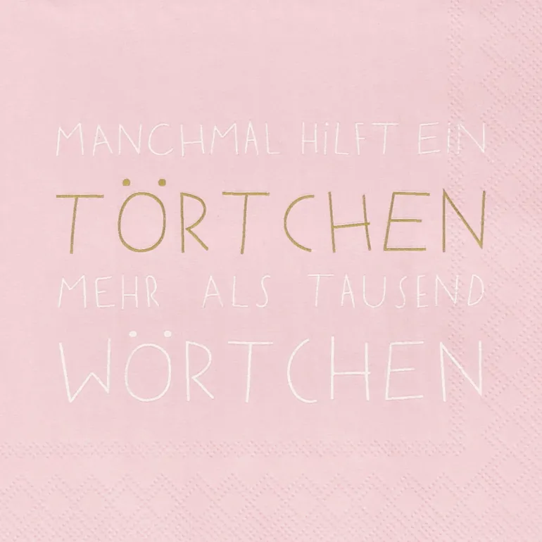 Cocktailserviette 25x25cm Manchmal Hilft Ein Törtc