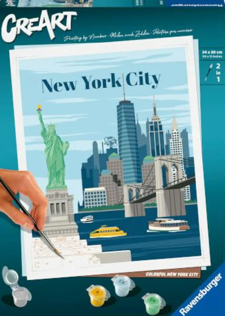 Colorful New York City - Malen nach Zahlen