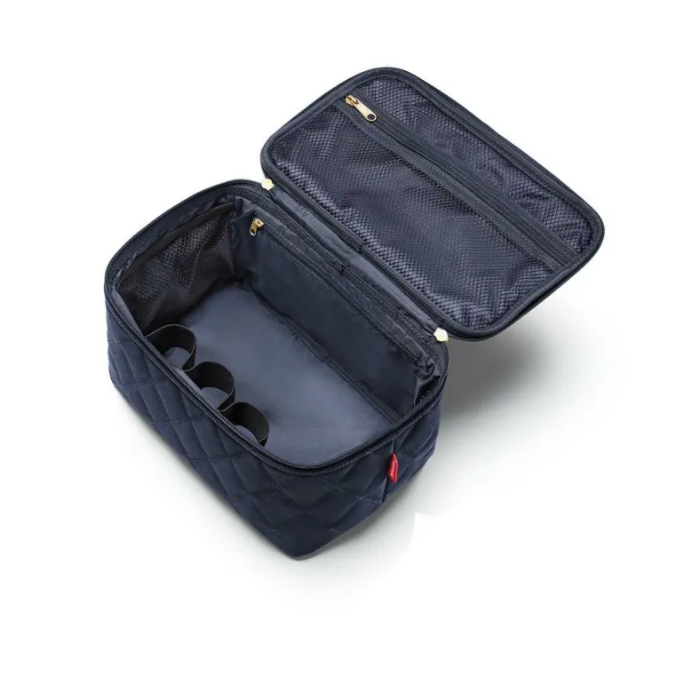 Cosmetic Case Rhombus Midnight Gold Kosmetiktasche