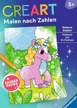 Creart Malen Nach Zahlen Ab 5, Zauberpapier Einhor