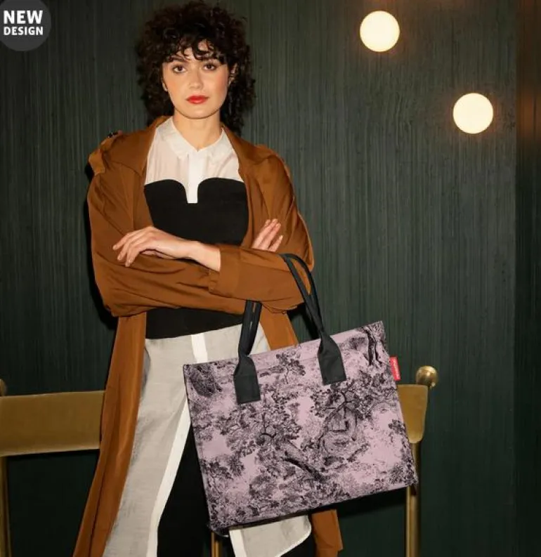 Daily Shopper jacquard rose Einkaufstasche
