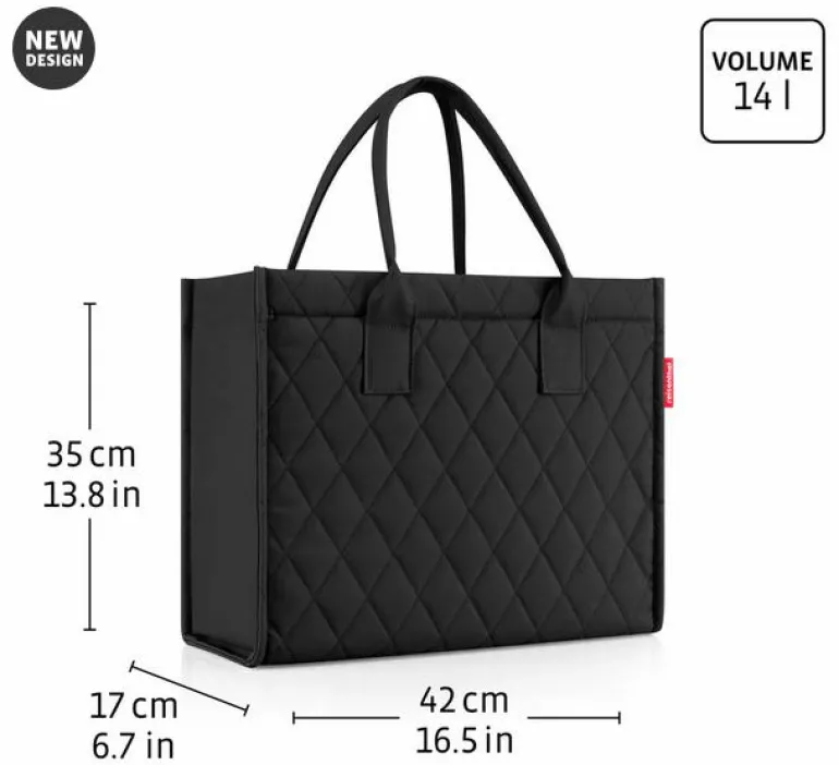 Daily Shopper jacquard rose Einkaufstasche