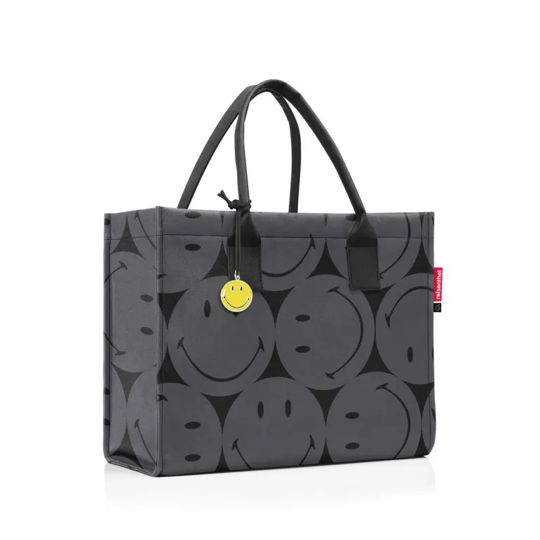 Daily Shopper Smiley grau Einkaufstasche