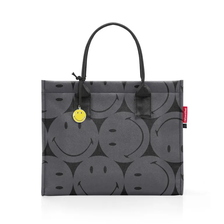 Daily Shopper Smiley grau Einkaufstasche